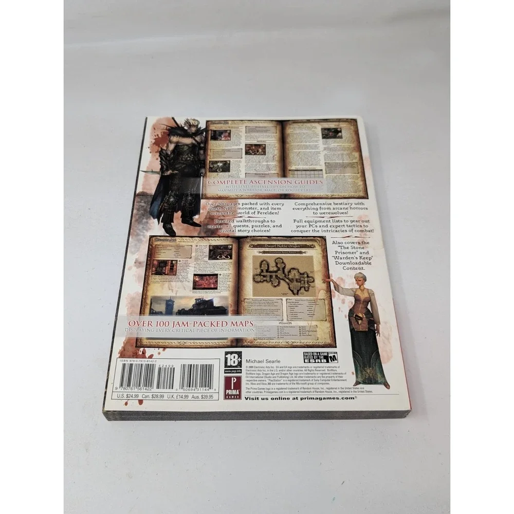 Prima Games‎ Strategy Guide Dragon Age Origins Maps Walkthroughs Bestiary